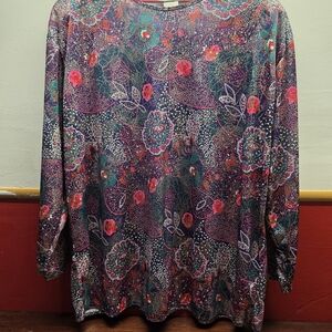 Floral Patterned Women's Blouse